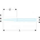 Image du produit : Chasse-goupilles Facom pour goupilles élastiques - 1.9mm - longueur 150mm - outil professionnel | 246.2