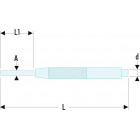 Image du produit : Chasse-goupilles Facom de précision à manchon de guidage - 1.4mm - longueur 83mm - outil professionnel | 251A.1.5