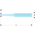 Image du produit : Pointeau gainé - 10mm - longueur 185mm Facom | 255.G10