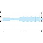 Image du produit : Burin gainé - 25mm - longueur 20mm Facom | 263.G22