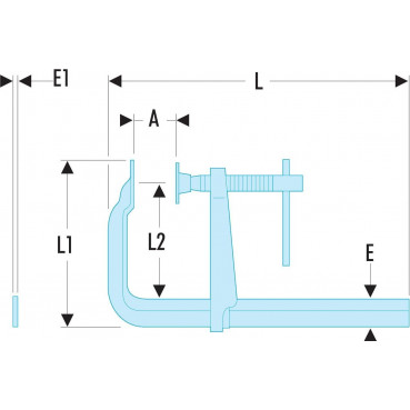 Serre-joints à pompe - 1000mm Facom | 272A.1000