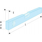 Image du produit : Niveau de chantier magnétique "placo - bâtiment" de 40cm de long - précision 1mm/m - tubulaire avec fiole verticale et horizontale Facom | 309BM.40