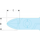 Image du produit : Pince coupante Facom Micro-Tech "compacte" maniabilité - longueur 110mm - outillage de précision | 406.MT