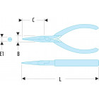 Image du produit : Pince de préhension Micro-Tech à bec effilés - longueur 140mm - outillage de précision Facom | 432.LMT