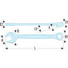 Image du produit : Clé plate mixte 14mm Facom - outil version SLS - longueur 180mm | 440.14SLS