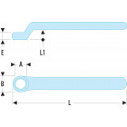 Image du produit : Clé polygonale contrecoudée isolée 1000 Volts série VSE - 9mm - longueur 151mm - outillage électricien Facom | 55.9AVSE