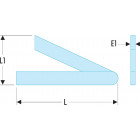Image du produit : Fausse équerre - longueur 24 - 195mm Facom | 817.20