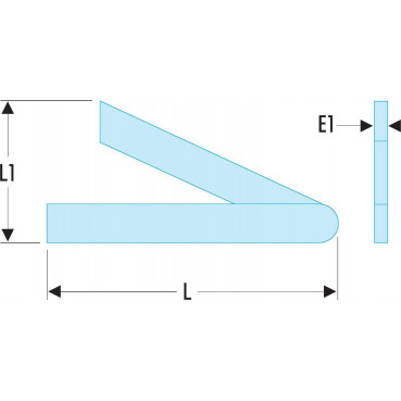 Fausse équerre - longueur 24 - 240mm Facom | 817.25