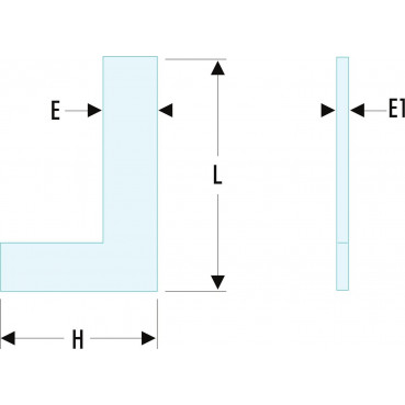 Equerre simple - Classe I - 150 x 100mm Facom | 818B.15