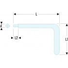 Image du produit : Clé mâle, allen, BTR - 10mm coudée isolée 1000 Volts série VSE - longueur 125mm - outillage électricien Facom | 83.10AVSE