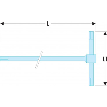 Clé mâle, allen, BTR - 3mm - 6 pans en "T" - longueur 150mm Facom | 84TC.3