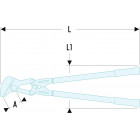 Image du produit : Cisaille à "deux mains" - 50mm - longueur 665mm Facom | 882A.65