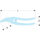 Image du produit : Cisaille chantourneuse - 73mm - longueur 320mm Facom | 883.32