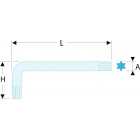Image du produit : Clé mâle, allen, BTR - courte - Torx (T30) Facom | 89.30