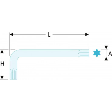 Clé mâle, allen, BTR - courte - Torx (T50) Facom | 89.50