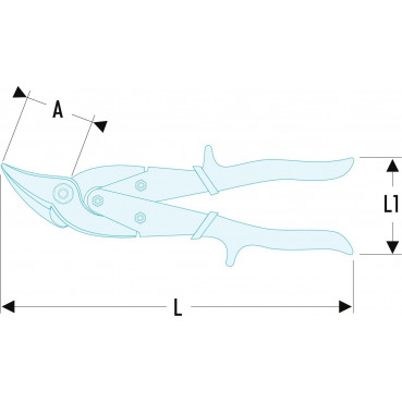 Cisaille "type aviation" - 55mm - longueur 255mm Facom | 985.ST