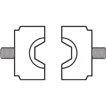 Matrice de sertissage Facom - 50mm² - hexagonale - pour pince à sertir 985913 | 985919