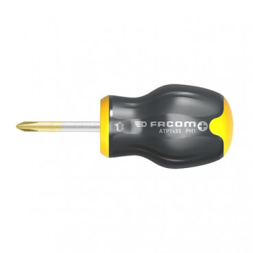 Tournevis Facom PROTWIST pour vis cruciforme Phillips - lame courte - longueur 25mm - PH1 | ATP1X25