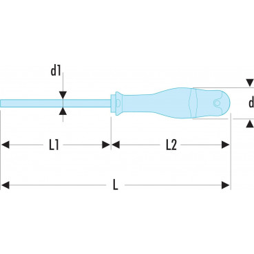 Tournevis Facom PROTWIST pour vis Torx Plus - longueur 100mm - Torx (IP27) | ATXP27X100