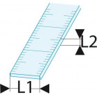 Image du produit : Réglet "long" semi-rigide Inox - 1 face - longueur 2000mm Facom | DELA.1056.2000