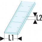 Image du produit : Réglet "court" semi-rigide Inox - 2 faces - longueur 500mm Facom | DELA.1056.500