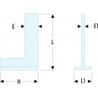 Image du produit : Equerre simple à chapeau - Classe II - 150 x 100mm Facom | DELA.1257.04