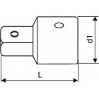 Image du produit : Adaptateur magnétique 1/4" - 3/8" "Expert by Facom" | E041505