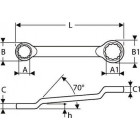 Image du produit : Clé polygonale contrecoudée - 6mm - longueur 170mm "Expert by Facom" | E113321