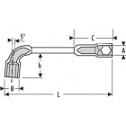 Image du produit : Clé à pipe 22mm débouchée 12 pans x 6 pans - 22mm - longueur 230mm "Expert by Facom" | E113384