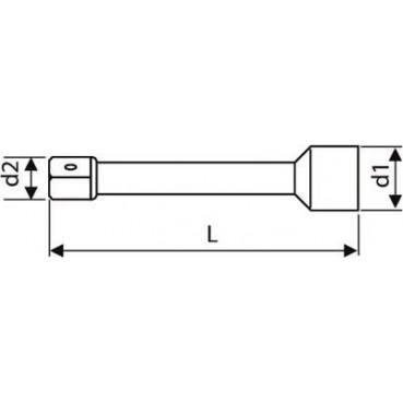 Rallonge 1/2" - longueur 75mm "Expert by Facom" | E113710