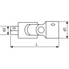 Image du produit : Cardan 3/4" - longueur 107mm outils pour douille de sérrage, rallonge et cliquet "Expert by Facom" | E113822