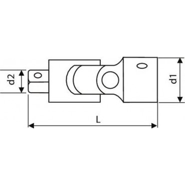 Cardan 3/4" - longueur 107mm outils pour douille de sérrage, rallonge et cliquet "Expert by Facom" | E113822