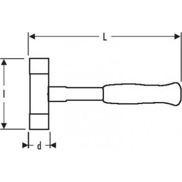 Massette a embouts interchangeables - diamètre 5mm - poids 0.95Kg - longueur 350mm "Expert by Facom" | E150304