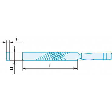 Lime plate demi-douce ADF outillage Facom antidéflagrant, antimagnétique | PAM.MD250SR