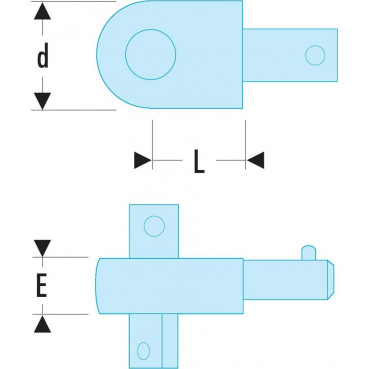 Carré conducteur 1/4" - pour clé à cliquet dynamométrique Facom à déclenchement pour clé dynamométrique - attachement 9 x 12mm compatible avec la poignée pivot S.305P | R.373