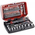 Image du produit : Coffret de douille Facom 1/4" 6 pans et embouts - 38 pièces - R.161B | R2NANO