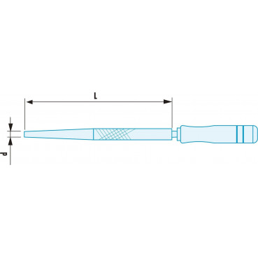 Lime rondes, demi-douce ADF - diamètre 6mm outillage Facom antidéflagrant, antimagnétique | RD.MD200SR