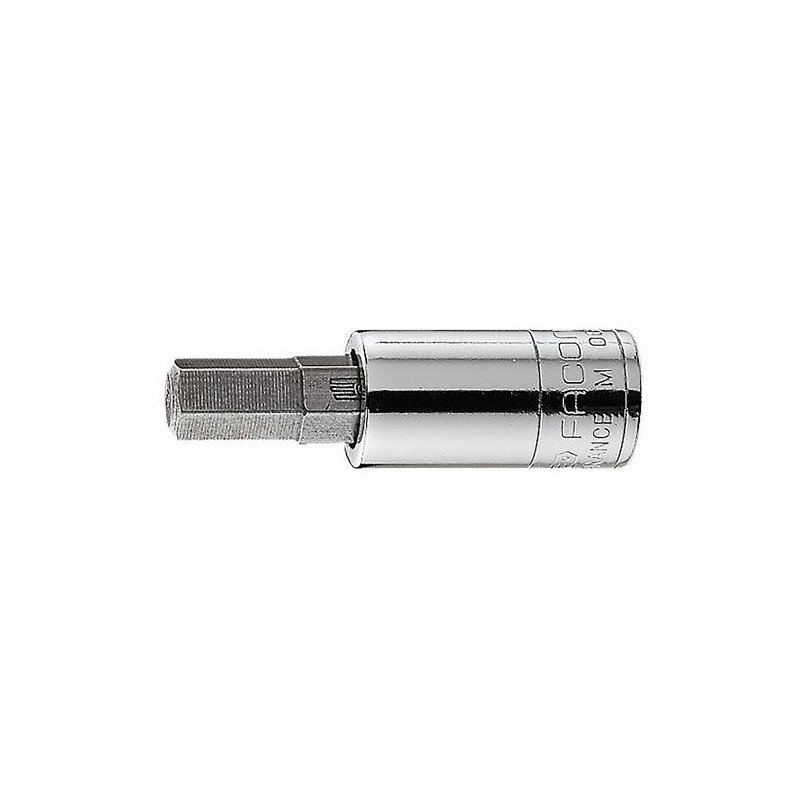 Douille Tournevis Facom 1/4" pour vis 6 pans en pouce - 5.56mm - longueur 37mm | RT.7/32