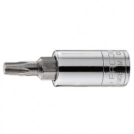 Douille Tournevis Facom 1/4" pour vis - Torx (T27) - longueur 37mm | RX.27