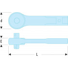 Image du produit : Carré conducteur 1/2" - pour clé à cliquet dynamométrique Facom à déclenchement pour clé dynamométrique - attachement 20 x 7mm | S.203E