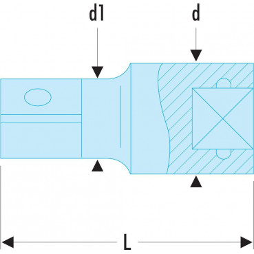 Rallonge 1/2" - longueur 250mm Facom | S.215