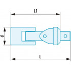 Image du produit : Cardan 1/2" - longueur 80mm outils pour douille, rallonge et cliquet outillage Facom antidéflagrant | S.240SR