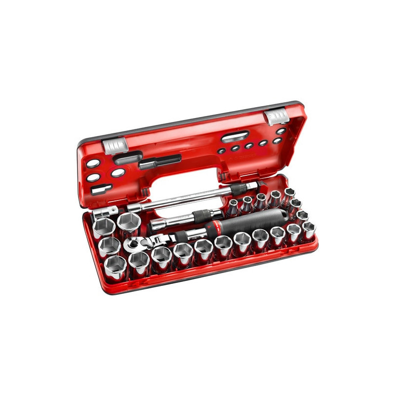 Coffret Facom DBOX cliquet extensible 1/2" - douille 1/2" 6 pans - SXL.DBOX3 | SXL.DBOX3PB