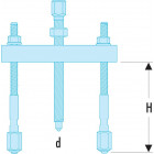 Image du produit : Arrache roulement Facom - extracteurs à griffes fines pour roulement de 10 à 80mm - pinces pour prise intérieure - Masse Facom à inertie - Décolleur - Composition d'outils pour la petite mécanique | U.JA1