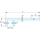 Image du produit : Clé à valve (Facom) ADF - 40mm - longueur 300mm outillage Facom antidéflagrant, antimagnétique | VH40.300SR