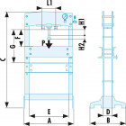 Image du produit : PRESSE HYDRO-PNEUMATIQUE 30 tonnes - 975mm Facom | W.430PN