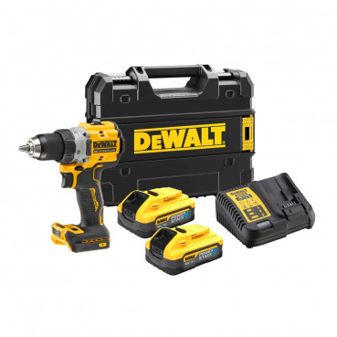 Perceuse visseuse Dewalt compacte - XR - sans fil - 18 Volts - 5Ah li-ion brushless - powerstack | DCD800H2T-QW