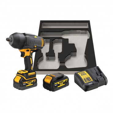 Boulonneuse Dewalt 1/2" - XR - sans fil - 18 Volts - 5Ah li-ion brushless 1396 nm - pack "gfn" | DCF900P2G-QW