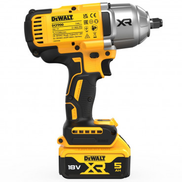 Boulonneuse Dewalt 1/2” - XR - sans fil - 18 Volts - 5Ah li-ion brushless 1396 nm – fixation o’ring | DCF900P2T-QW