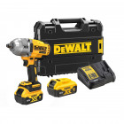 Image du produit : Boulonneuse Dewalt 1/2” - XR - sans fil - 18 Volts - 5Ah li-ion brushless 1396 nm – fixation o’ring | DCF900P2T-QW